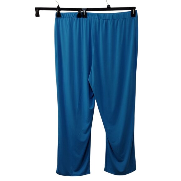 Antthony Originals: 2-pc Three-Quarter Sleeve Pant Set, Size 2X, Turquoise Blue - Picture 9 of 12